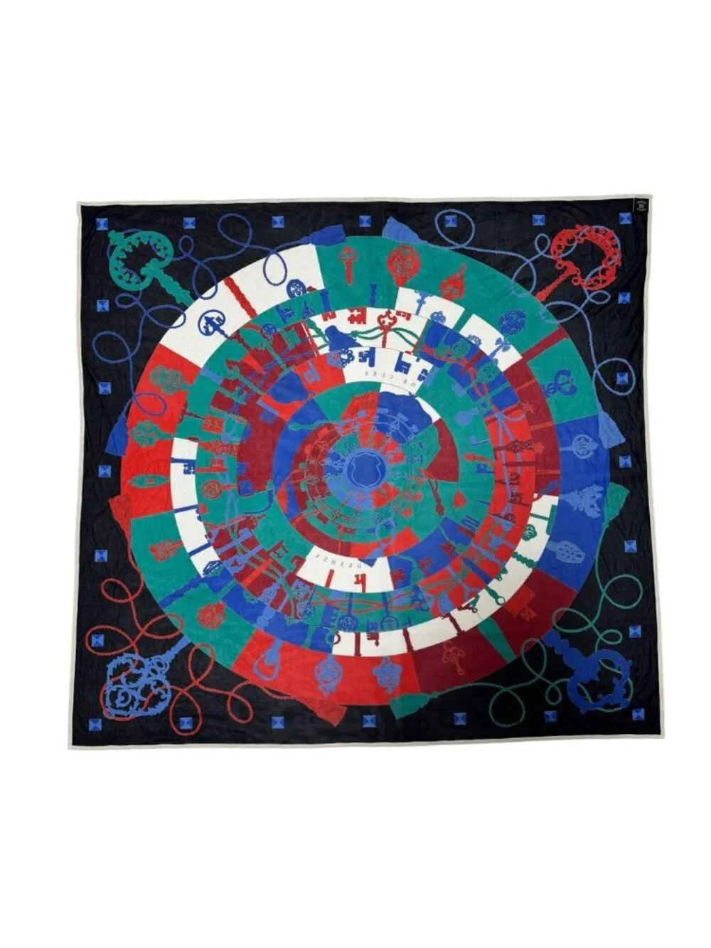 Hermes Carre 90 Tours de Cles Spiral to the Key Scarf